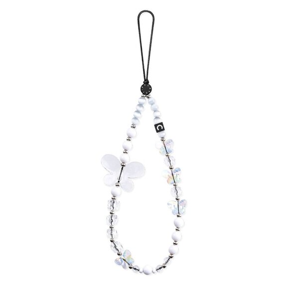 ✨ NEW - Casetify Clear Aurora Butterfly Phone Charm/ Wristlet - Picture 1 of 8